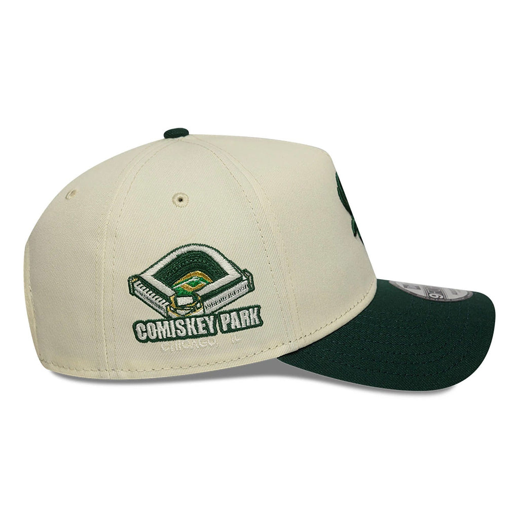 Chicago White Sox Chrome White And Dark Green 9FORTY A-Frame Adjustable Cap