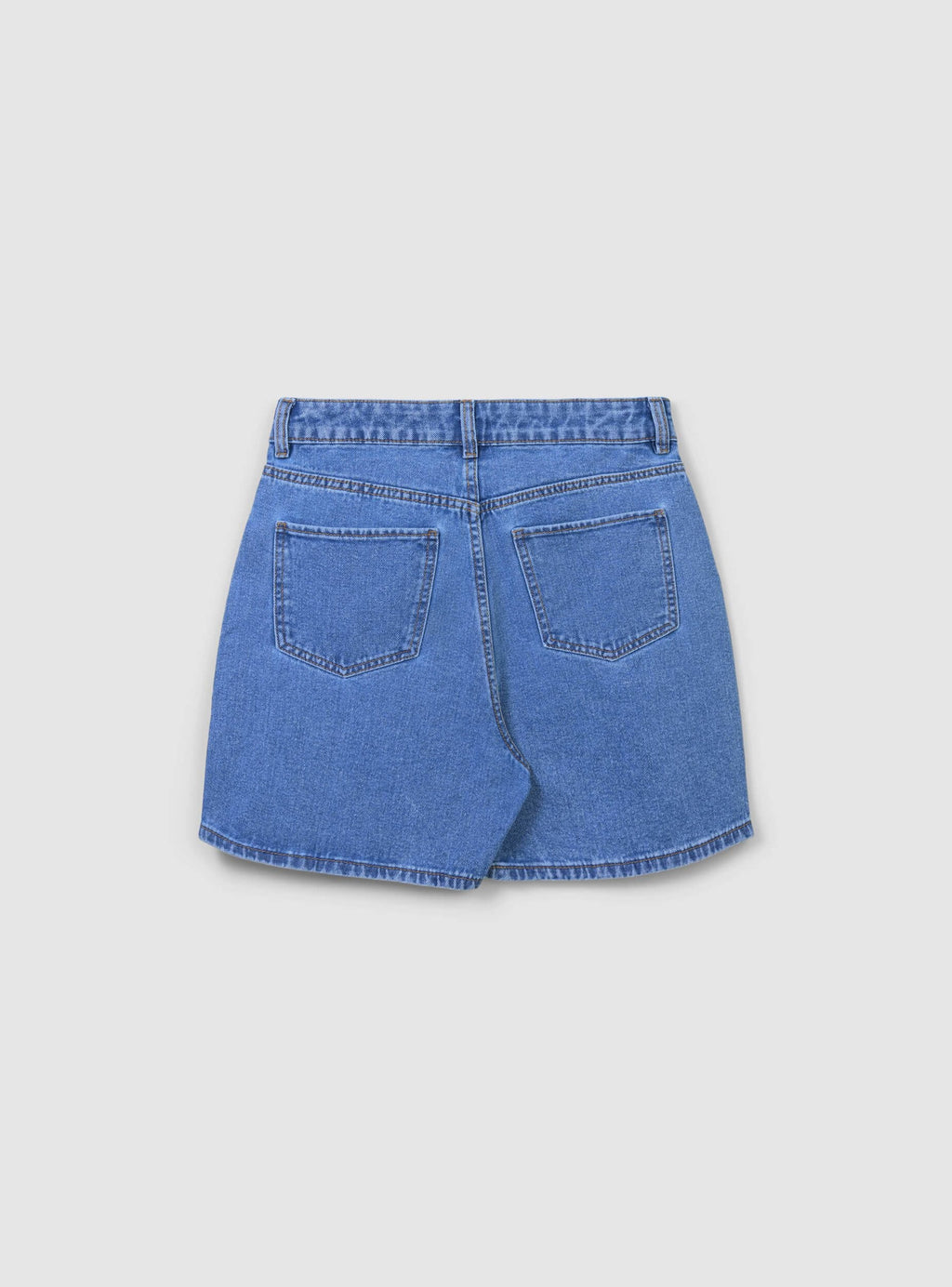 Medium Denim Blue Denim Bermuda Shorts