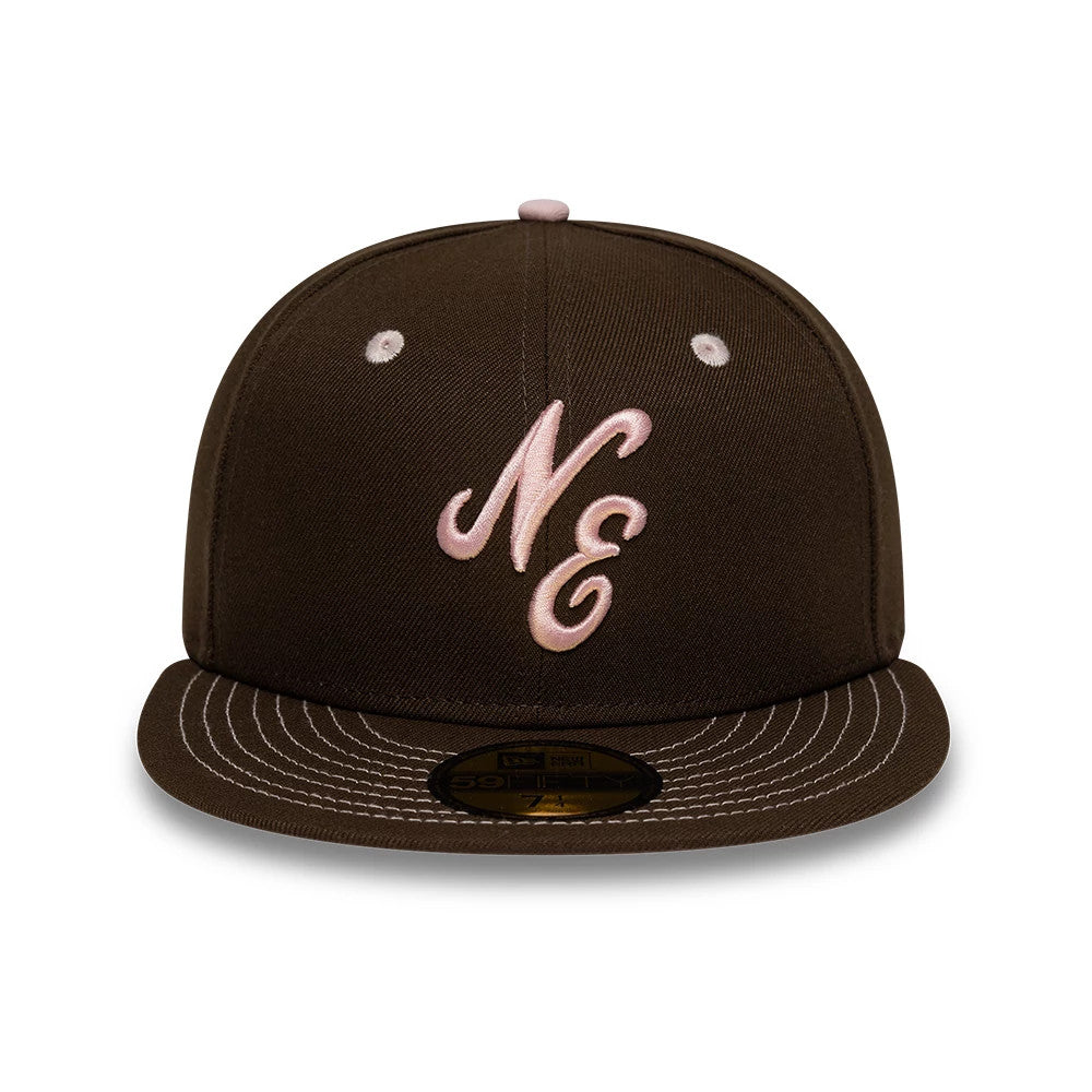 New Era With Love Dark Brown 59FIFTY Fitted Cap