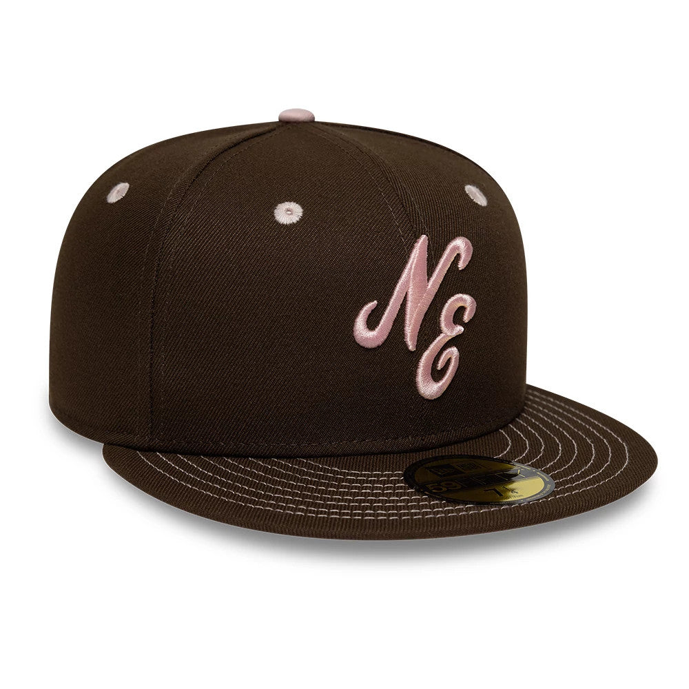 New Era With Love Dark Brown 59FIFTY Fitted Cap