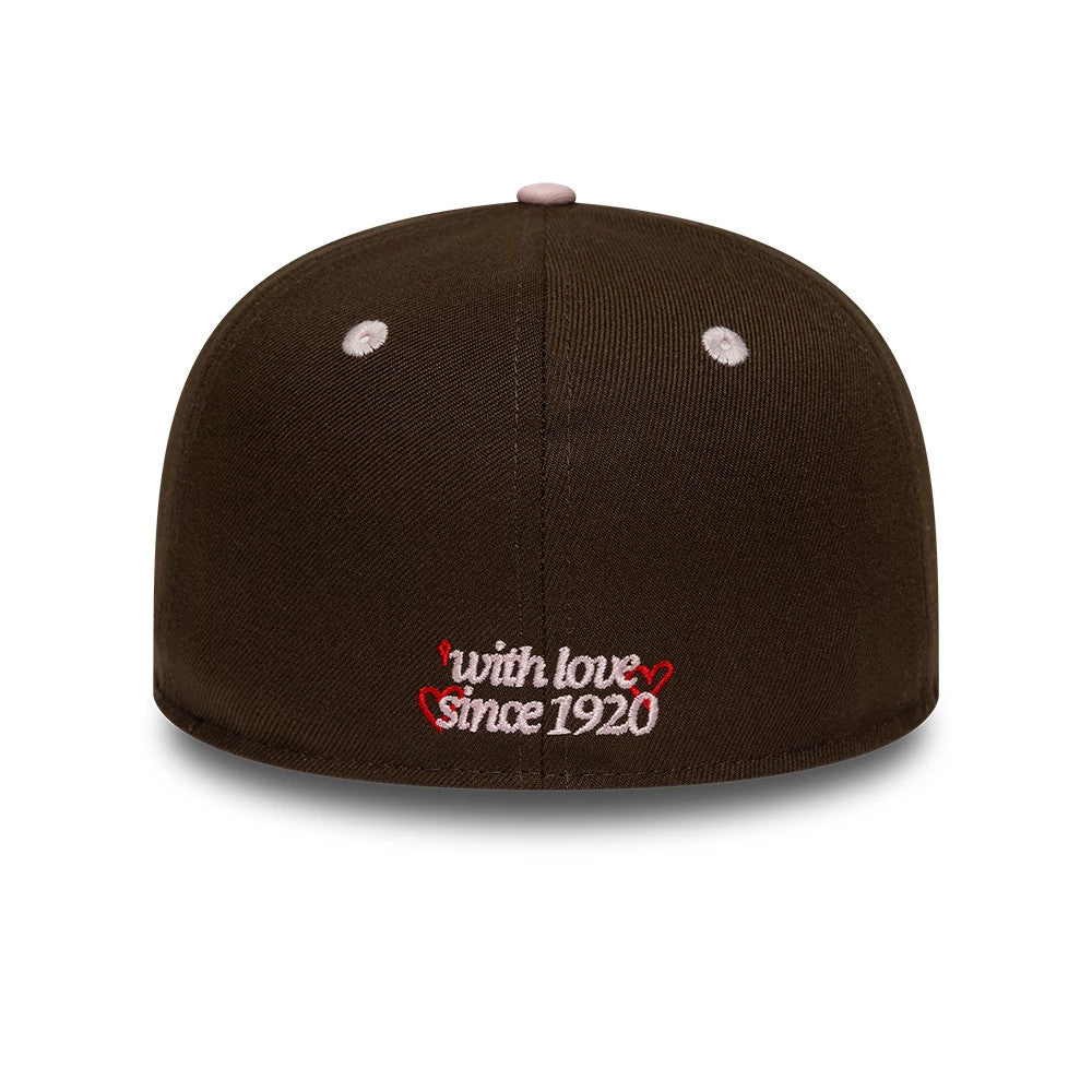 New Era With Love Dark Brown 59FIFTY Fitted Cap
