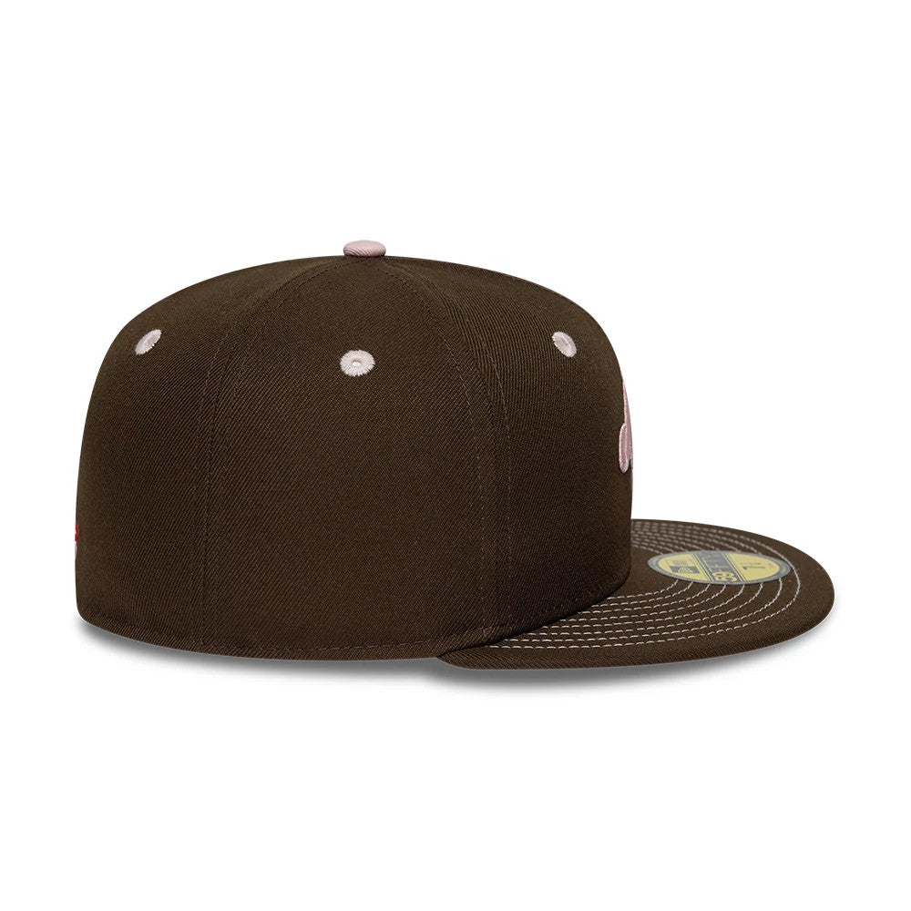 New Era With Love Dark Brown 59FIFTY Fitted Cap