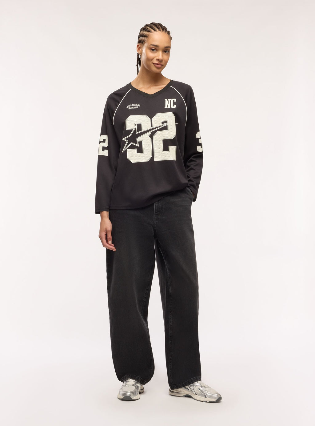 Black High-Rise Baggy Jeans