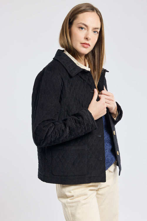 Alexandra | Chaqueta de velour acolchada de algodón
