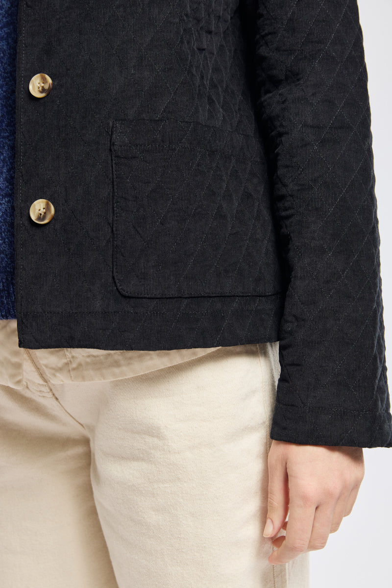 Alexandra | Chaqueta de velour acolchada de algodón