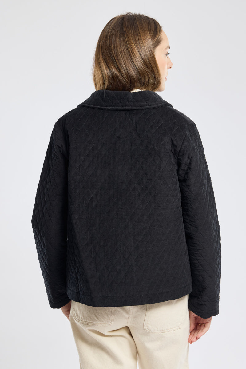 Alexandra | Chaqueta de velour acolchada de algodón