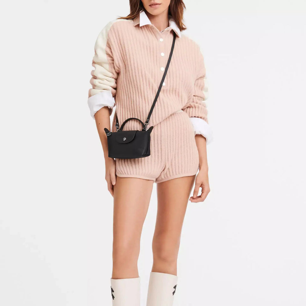 Parisien | Mini Bolso de Piel Azul Cielo con Asa