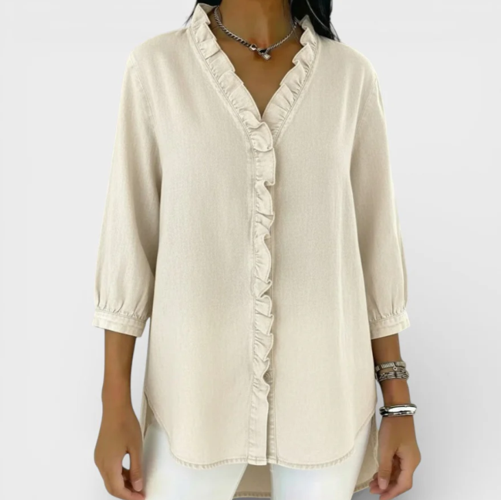 Mónica | Blusa Elegante con Volantes
