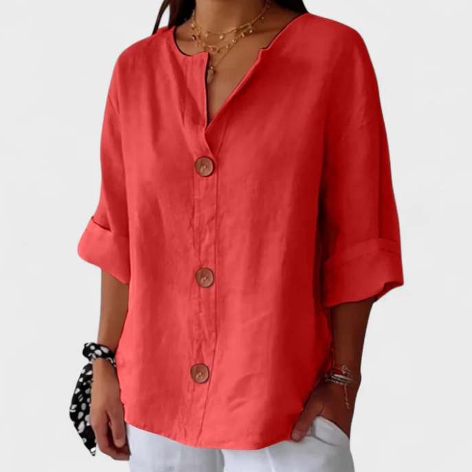Linda | Blusa Casual de Lino