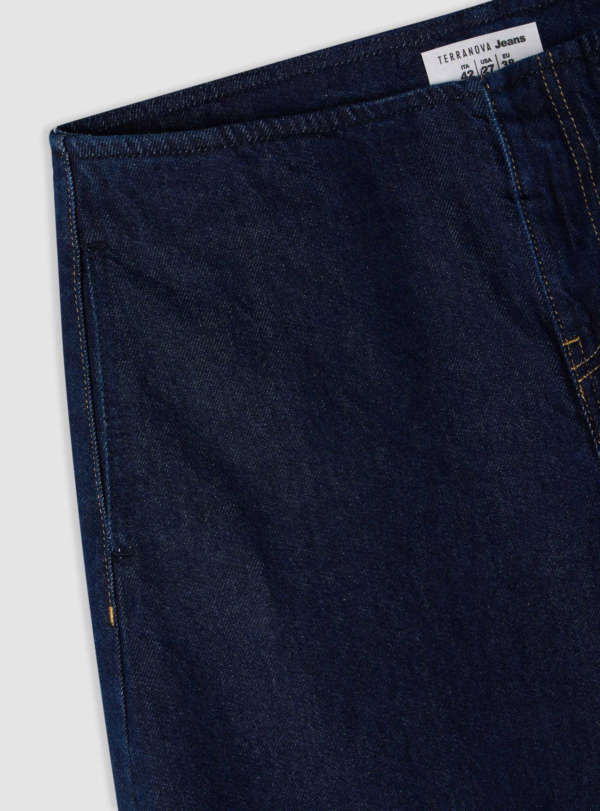 Vaqueros Barrel Tiro Alto Azul Denim Oscuro