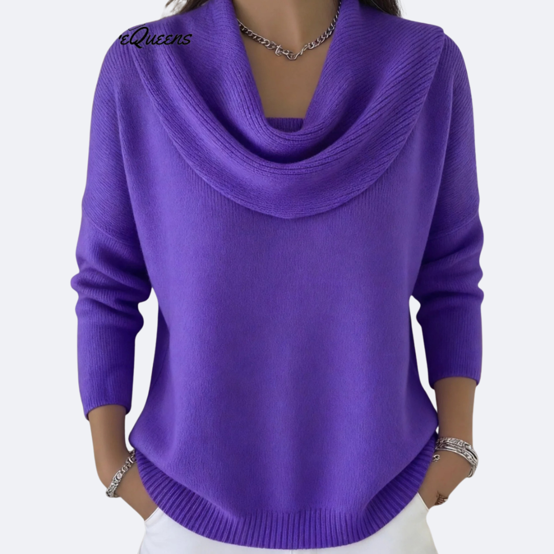 Giulia | Jersey Acogedor con Cuello de Volantes