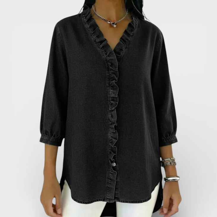 Mónica | Blusa Elegante con Volantes