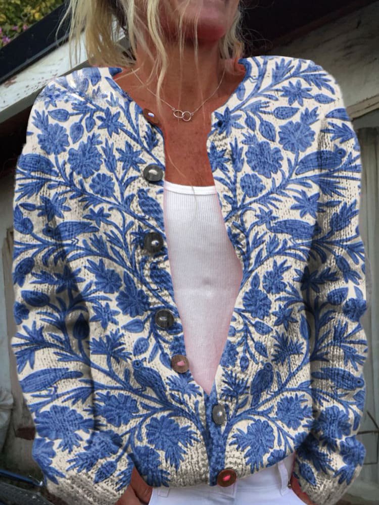 Irma | Chaqueta de Punto Floral