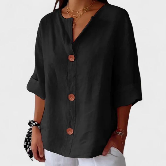 Linda | Blusa Casual de Lino