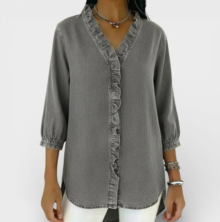 Mónica | Blusa Elegante con Volantes