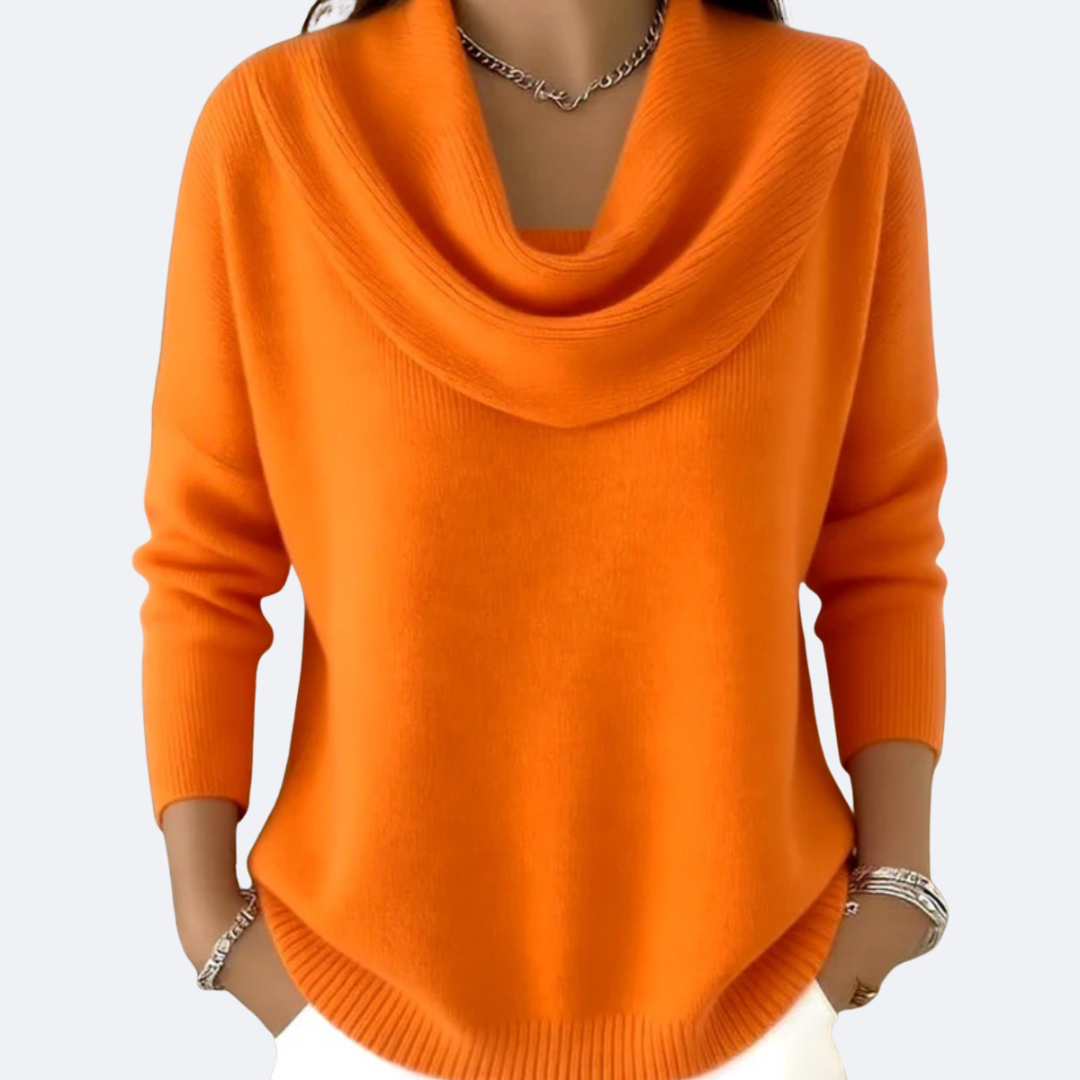 Giulia | Jersey Acogedor con Cuello de Volantes