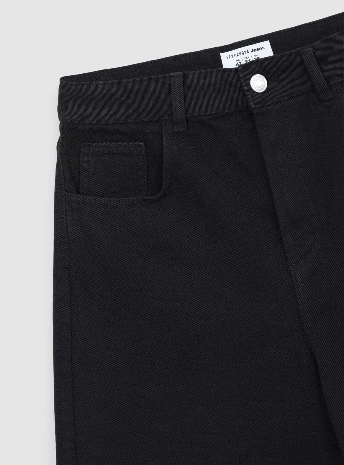 Black Five-Pocket Bermuda Shorts