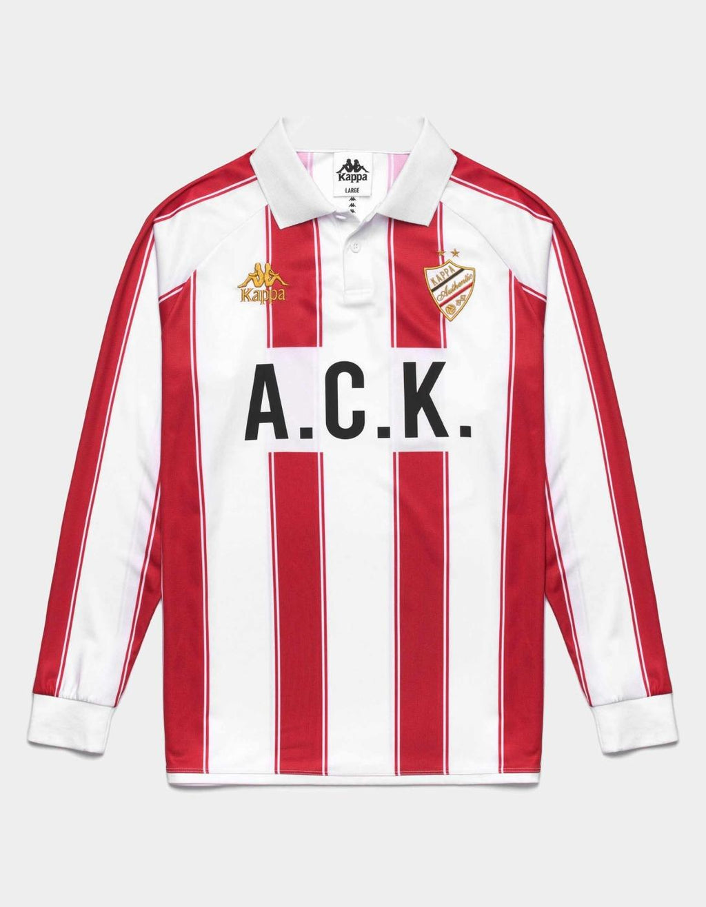 Camiseta KAPPA AUTHENTIC ODEN - White/Red Racing/Black