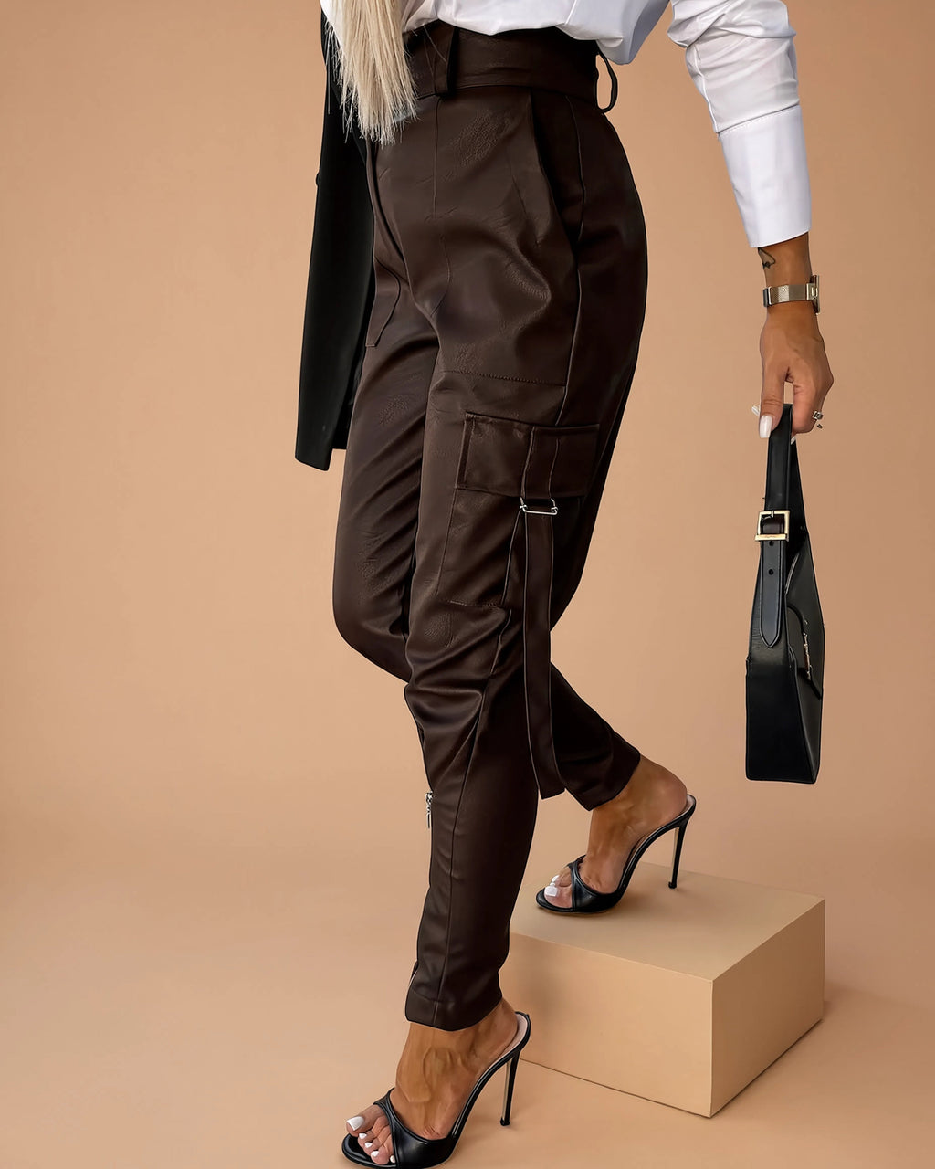 Celia Pantalón de Cuero Chic