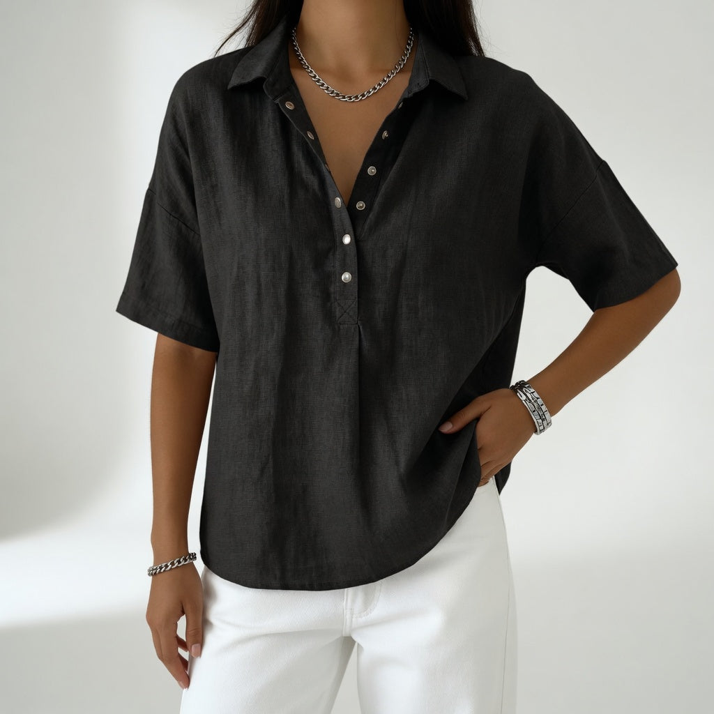 Tiphaine | Blusa de Cuello Camisero