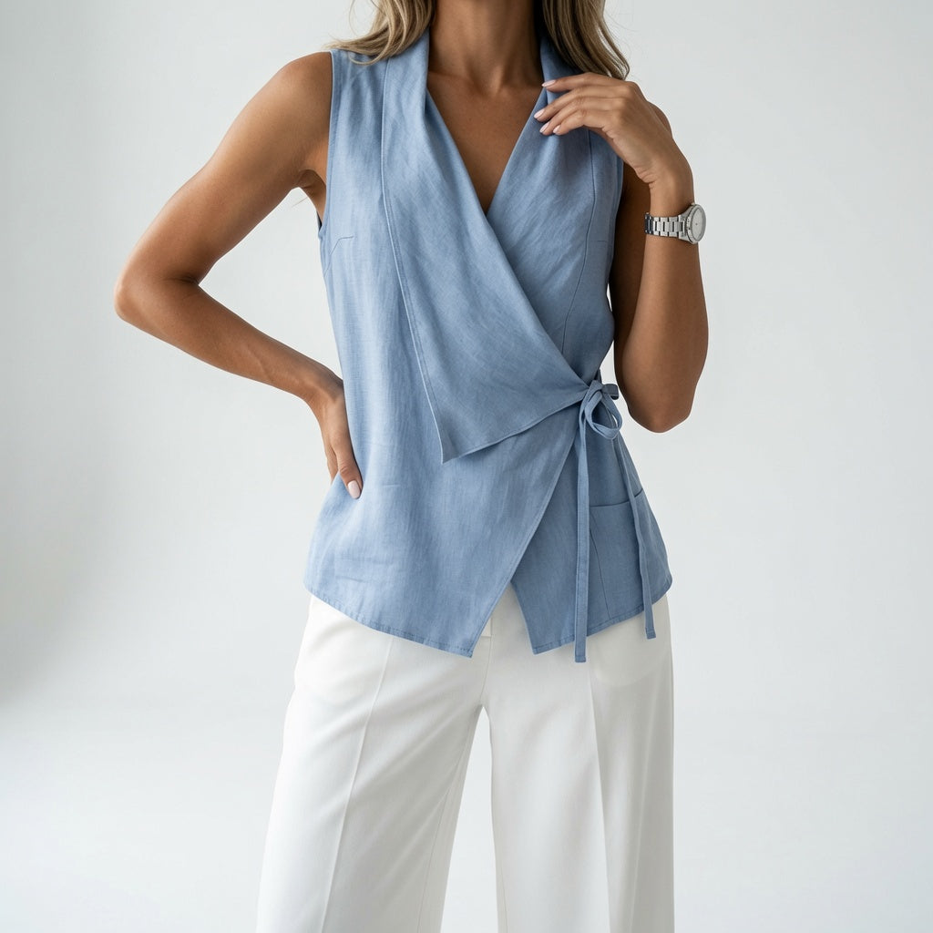 Aurévia | Blusa Cruzada Fluida