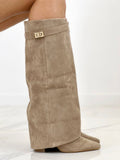 Arabella | Botas de Ante Caqui