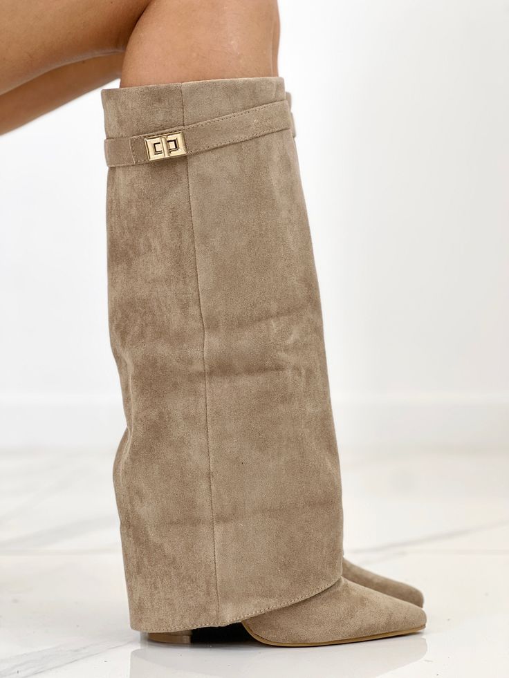 Arabella | Botas de Ante Caqui