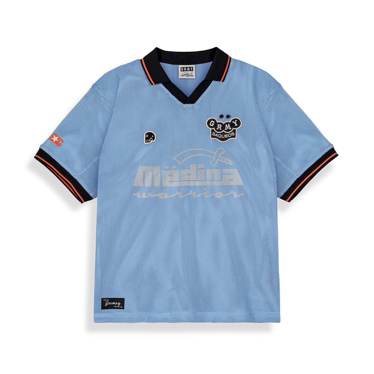 Machetazos The Warrior Boxy Mesh Soccer Jersey Blue