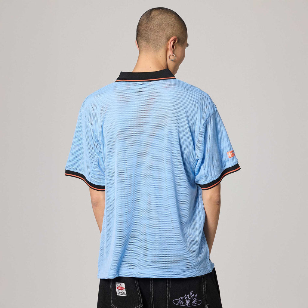 Machetazos The Warrior Boxy Mesh Soccer Jersey Blue