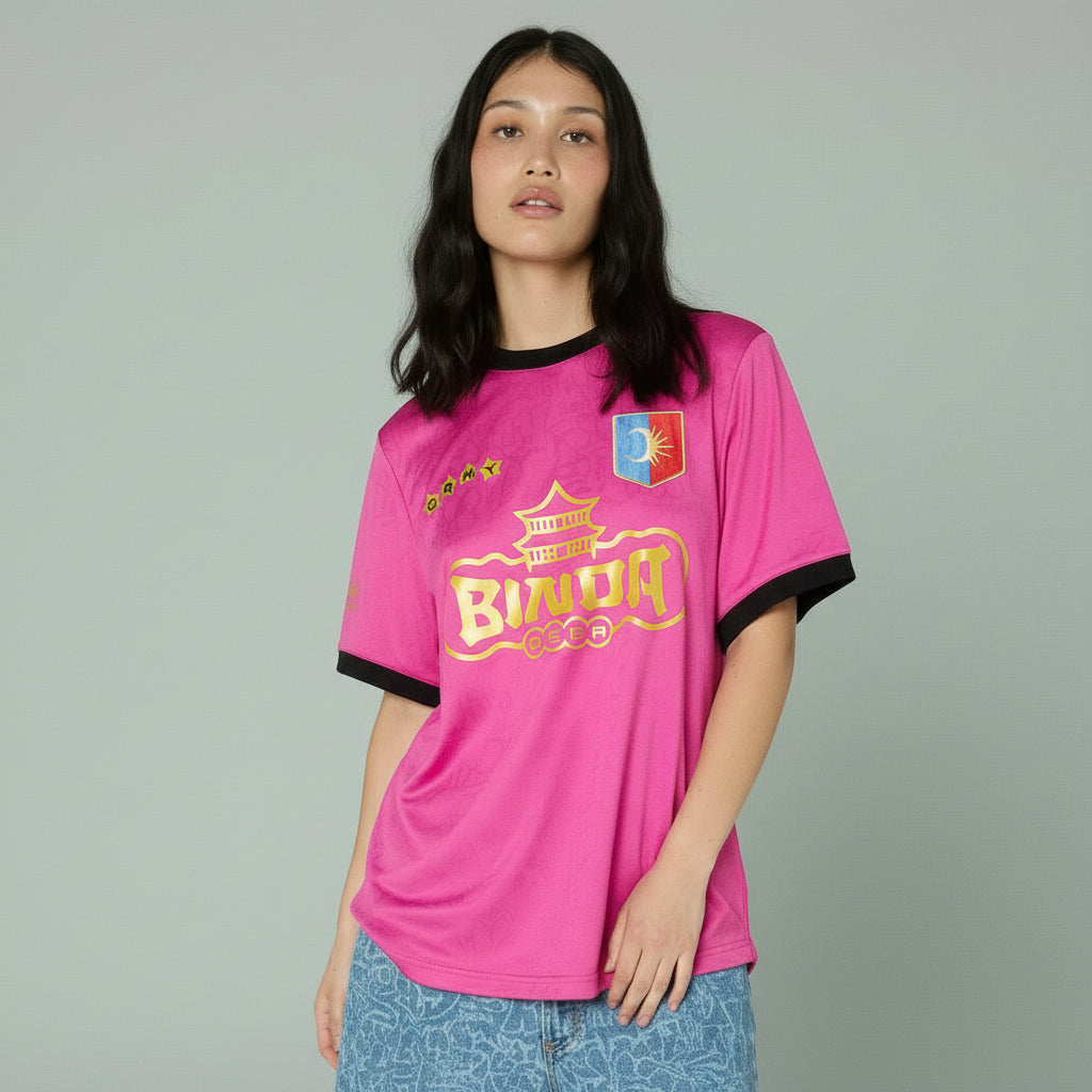 Fuchsia Stardust Soccer Jersey