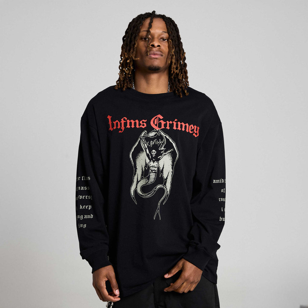Chief Watcher Black Long Sleeve T-Shirt