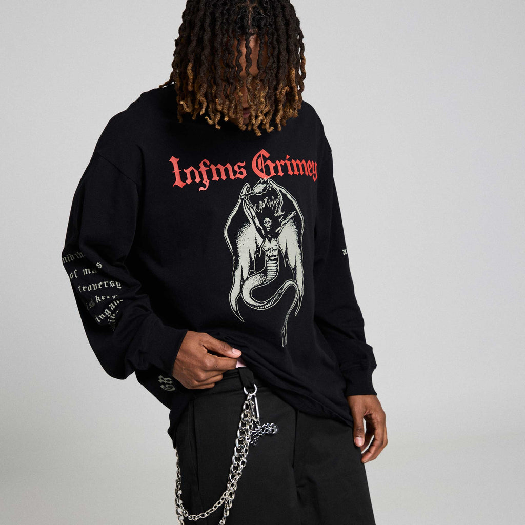 Chief Watcher Black Long Sleeve T-Shirt