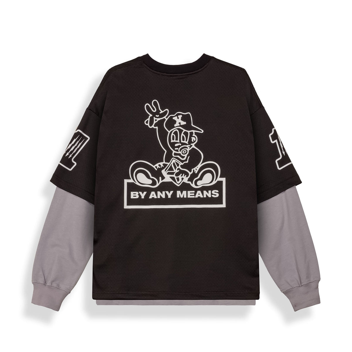 Camiseta Manga Larga Race War Mesh Negra