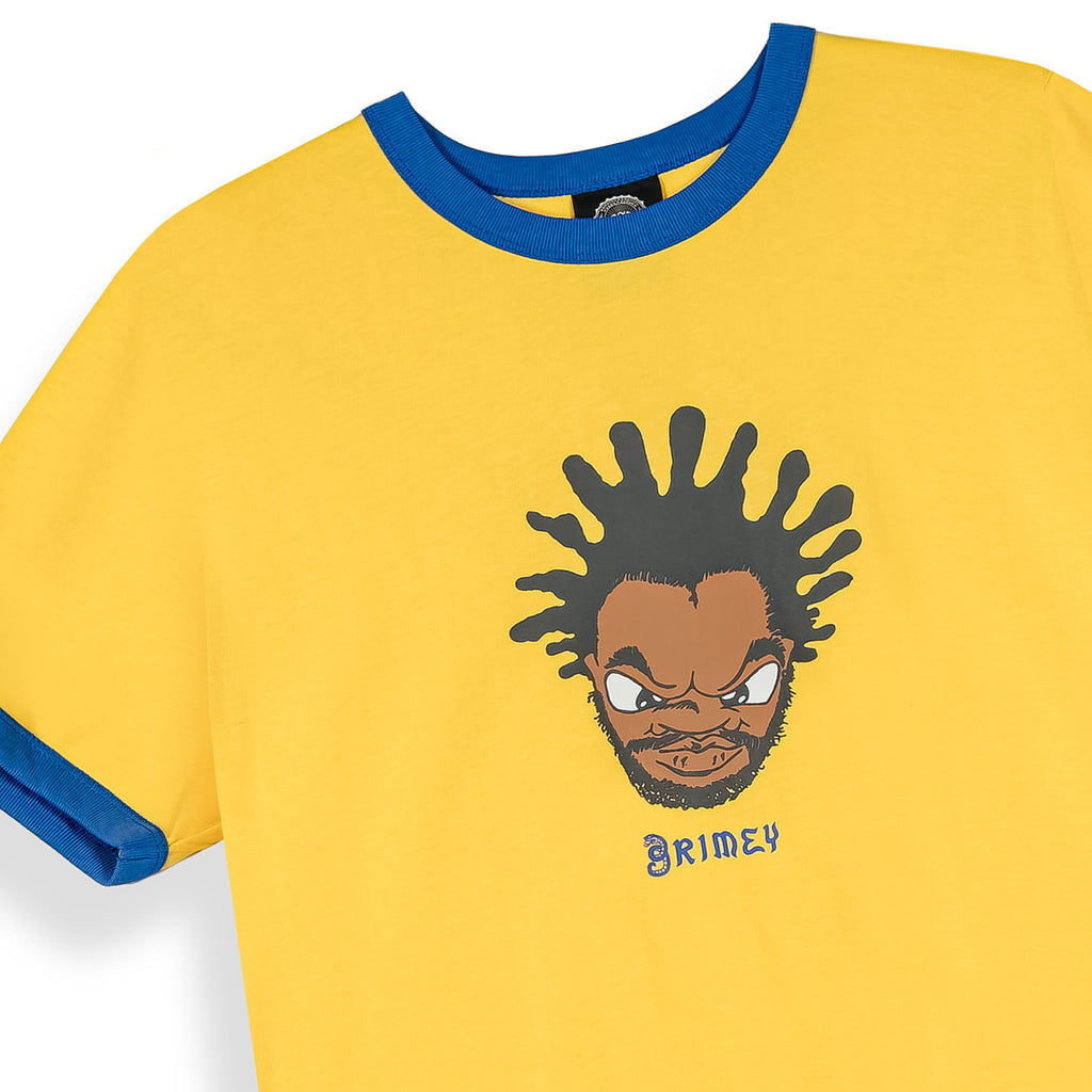 Camiseta Droppin Science Ringer Amarilla