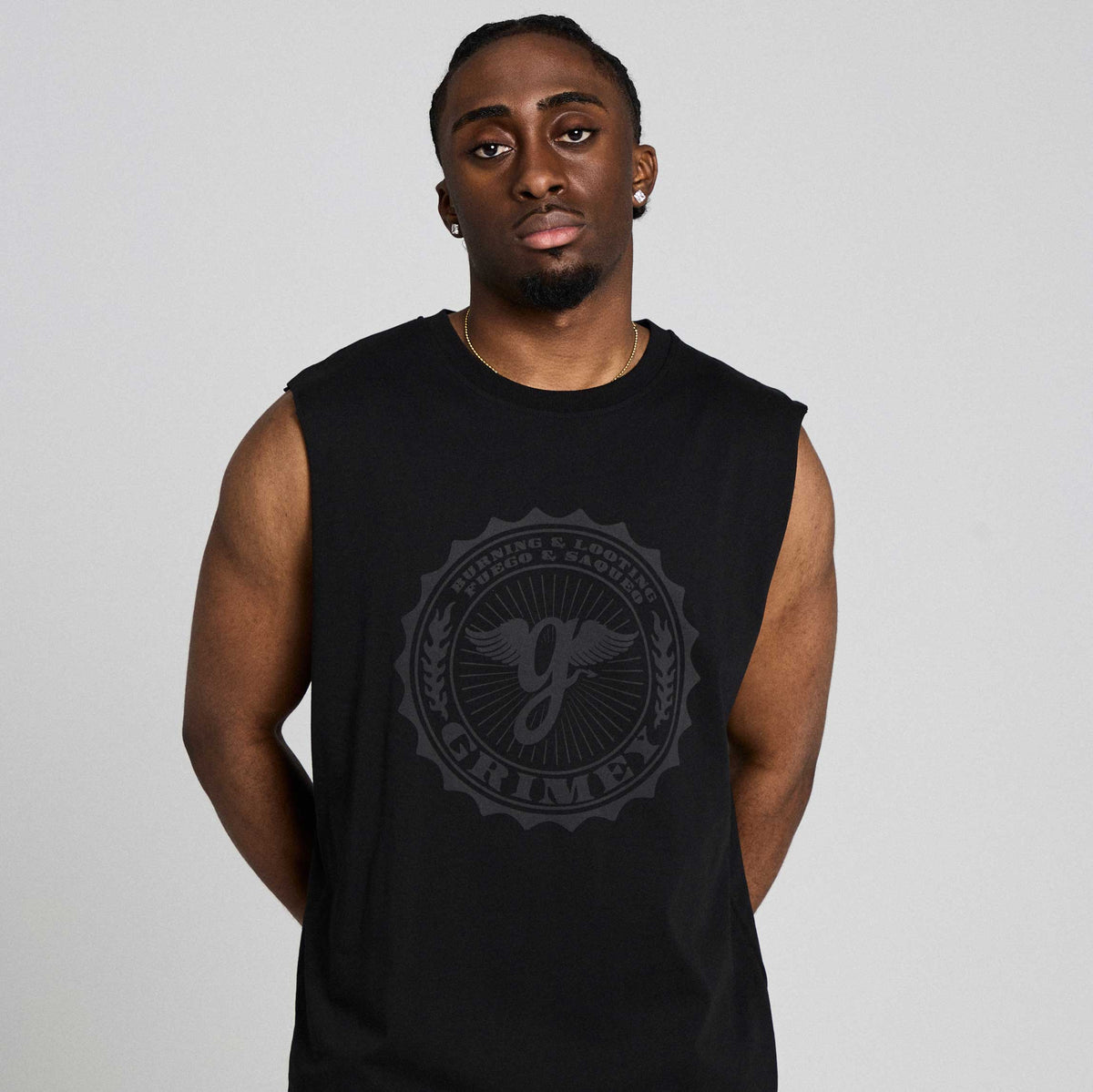 Black Chief Watcher Sleeveless T-Shirt