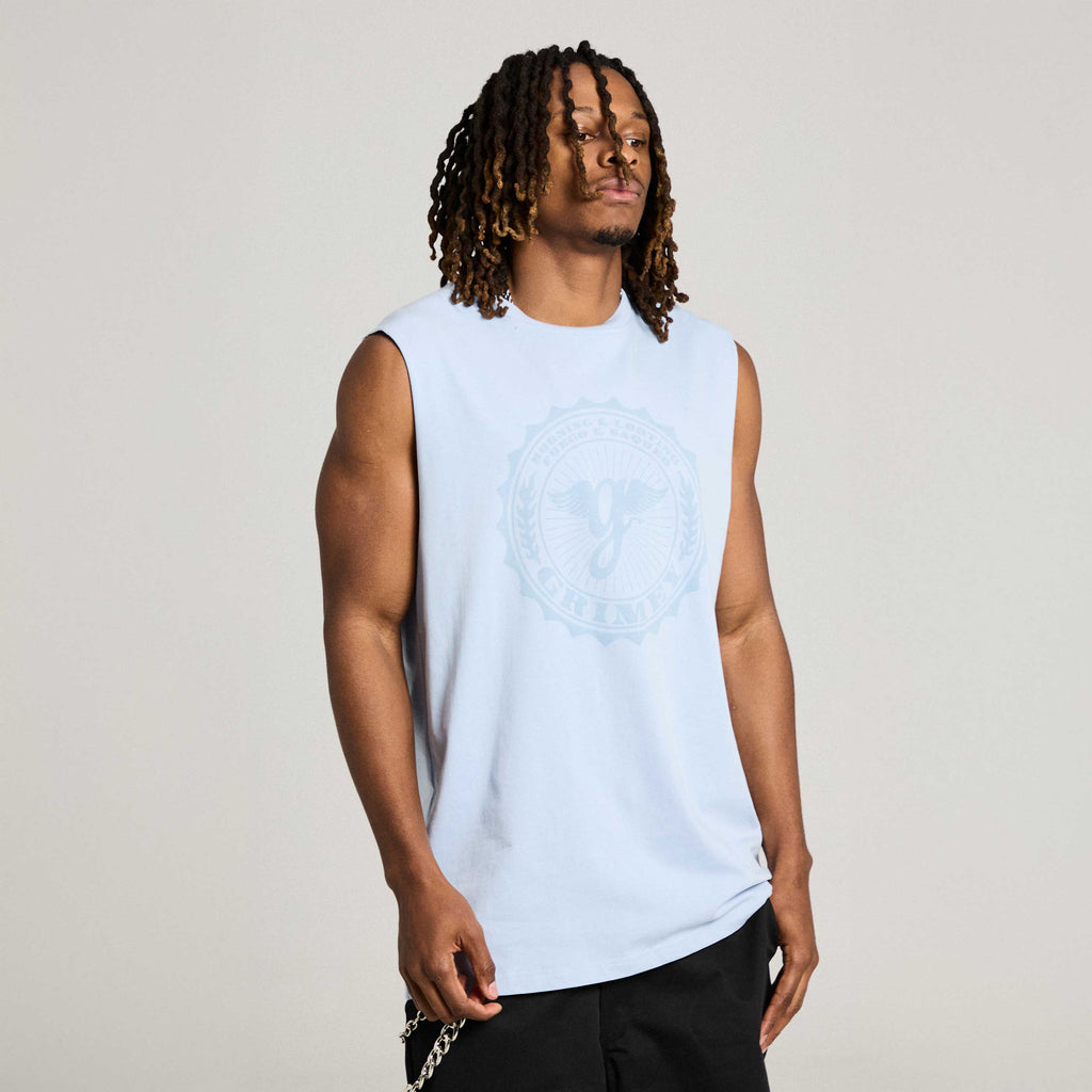 Camiseta Sin Mangas Chief Watcher Azul Claro