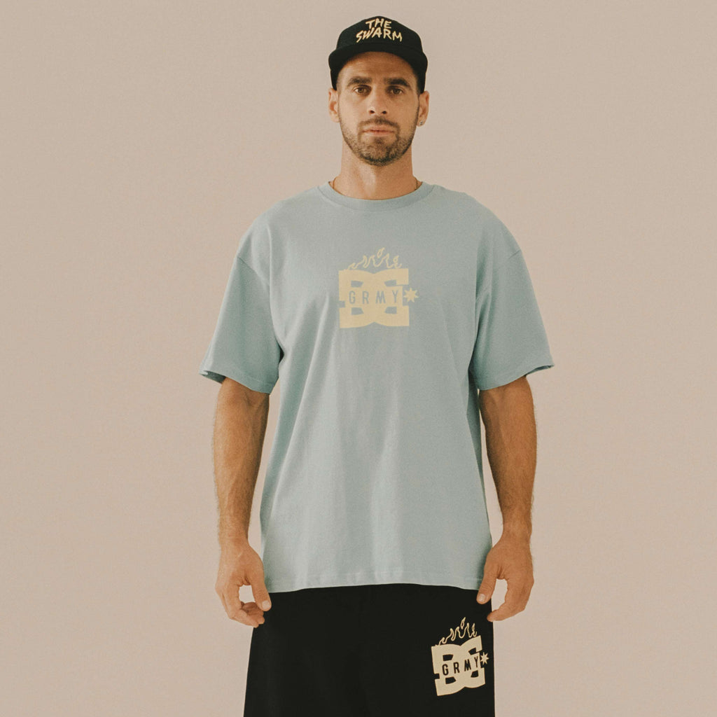 DC Shoes x Grimey The Swarm T-shirt Blue