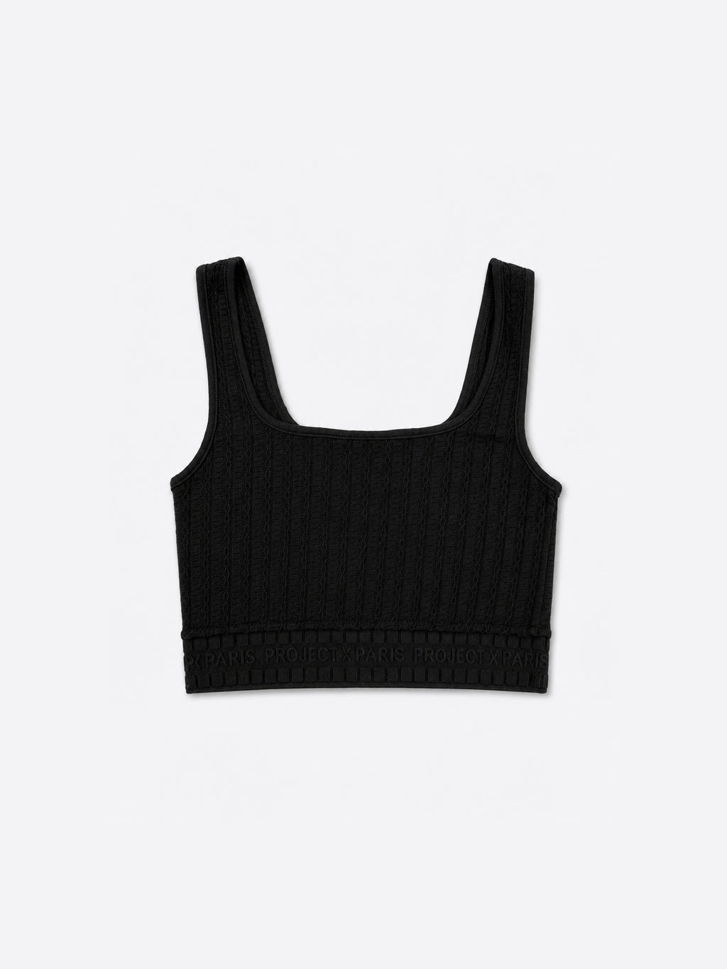 Crop Top de Punto Negro