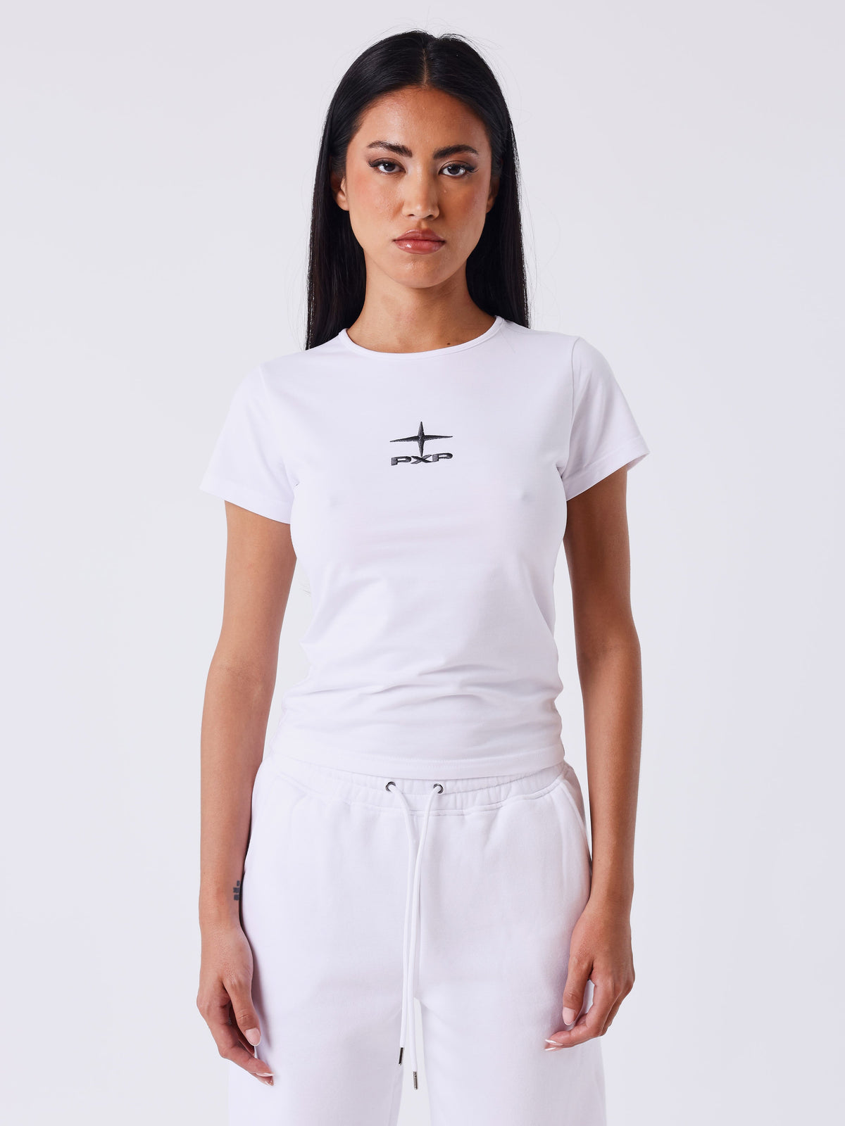 White/Khaki Slowly Top