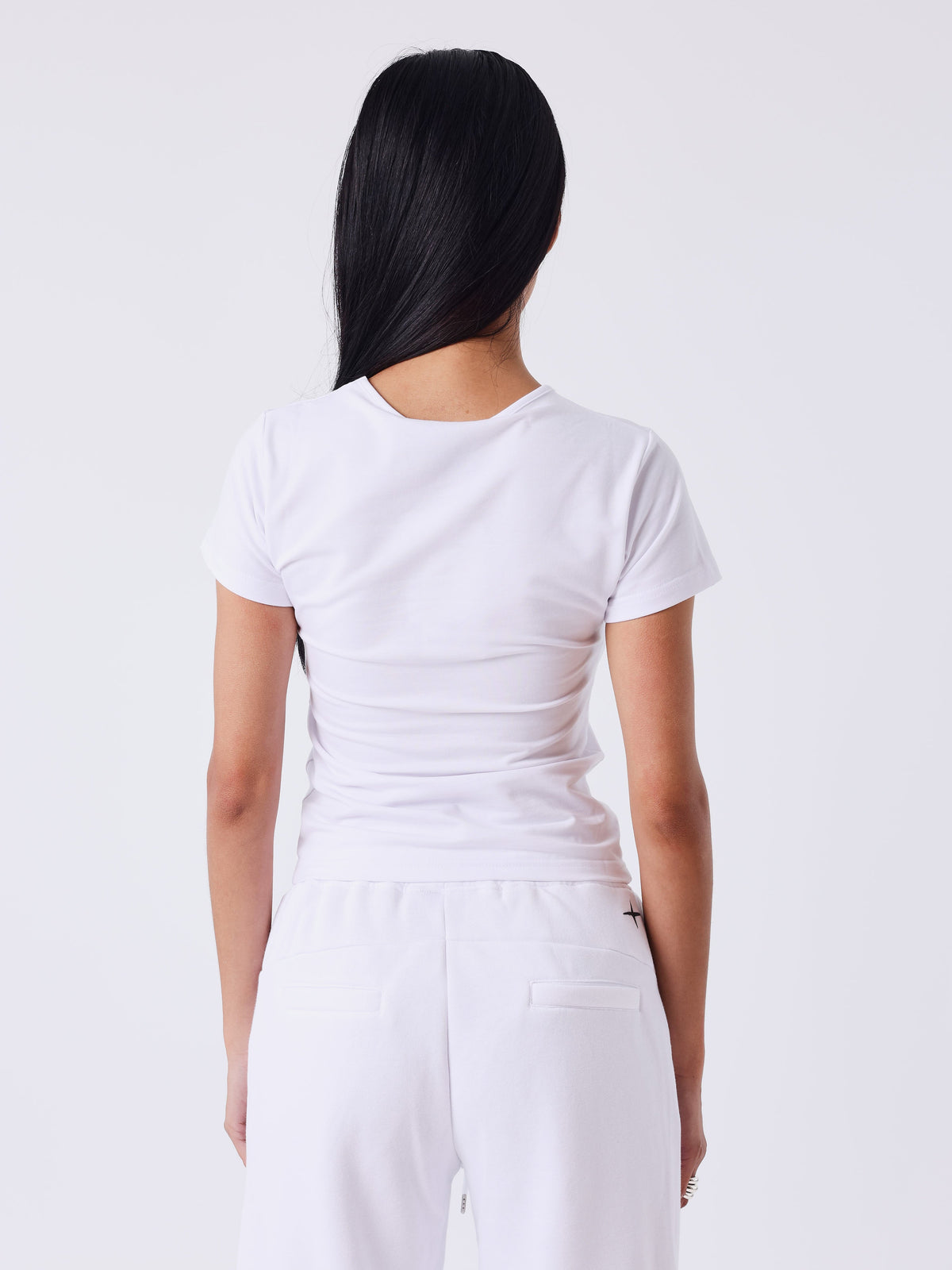 White/Khaki Slowly Top