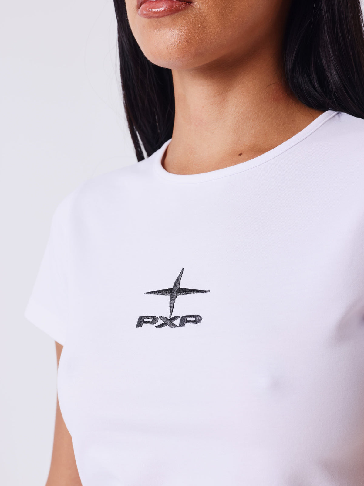 White/Khaki Slowly Top