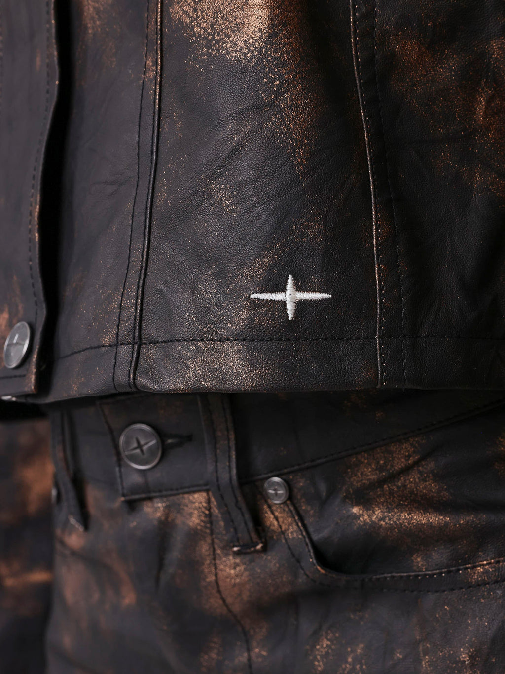 Distressed-Effect Jacket