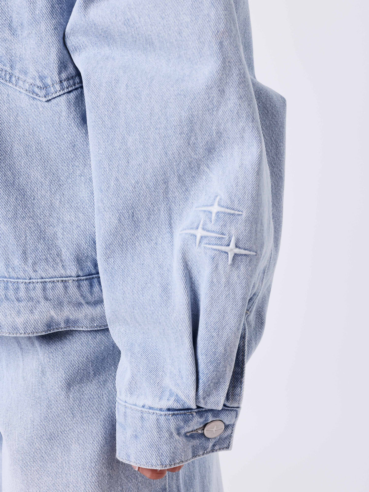 Chaqueta Oversize Vaquera Azul Desgastada Polaris