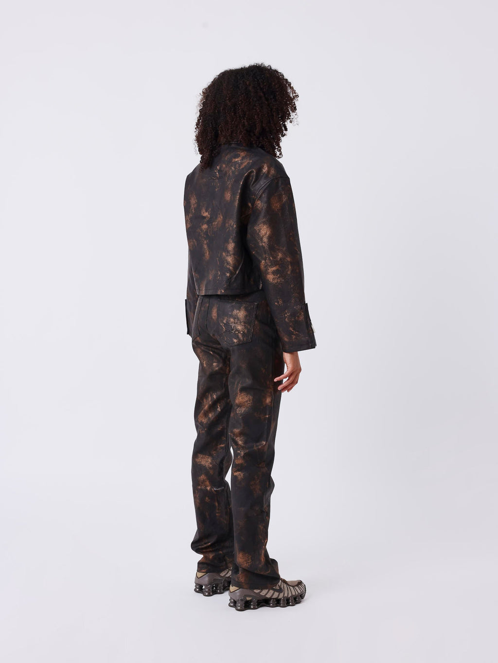 Distressed-Look Trousers