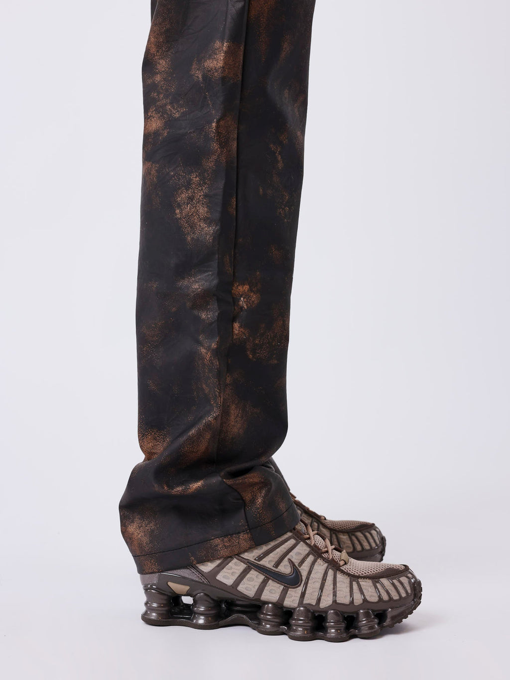 Distressed-Look Trousers