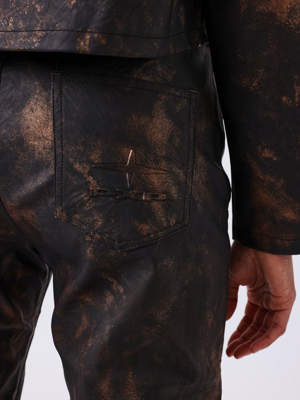Distressed-Look Trousers