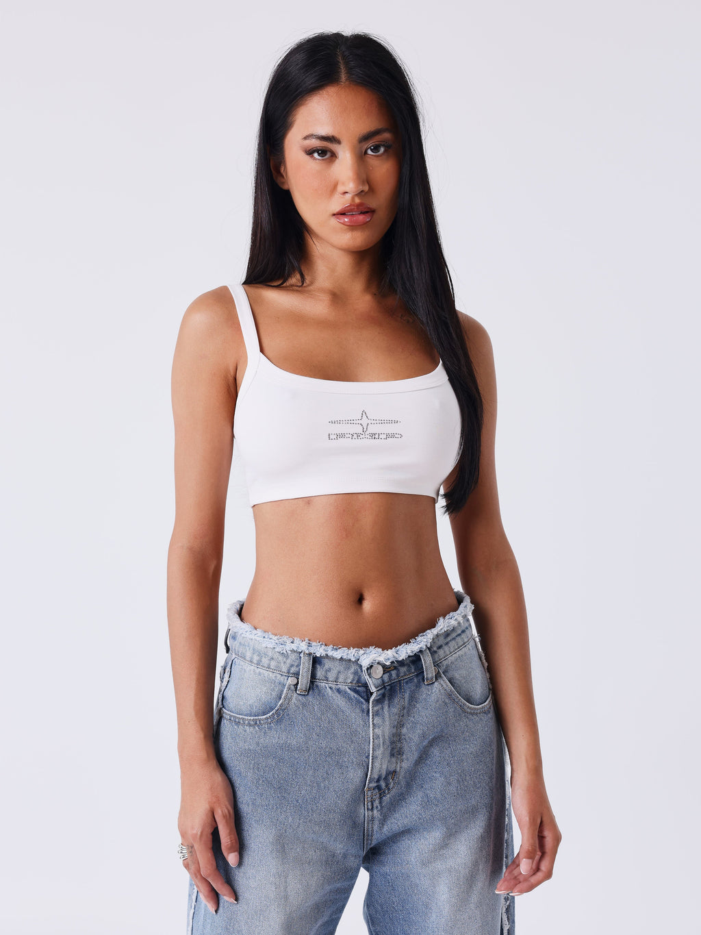White Diamond Bralette Top