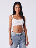 White Diamond Bralette Top