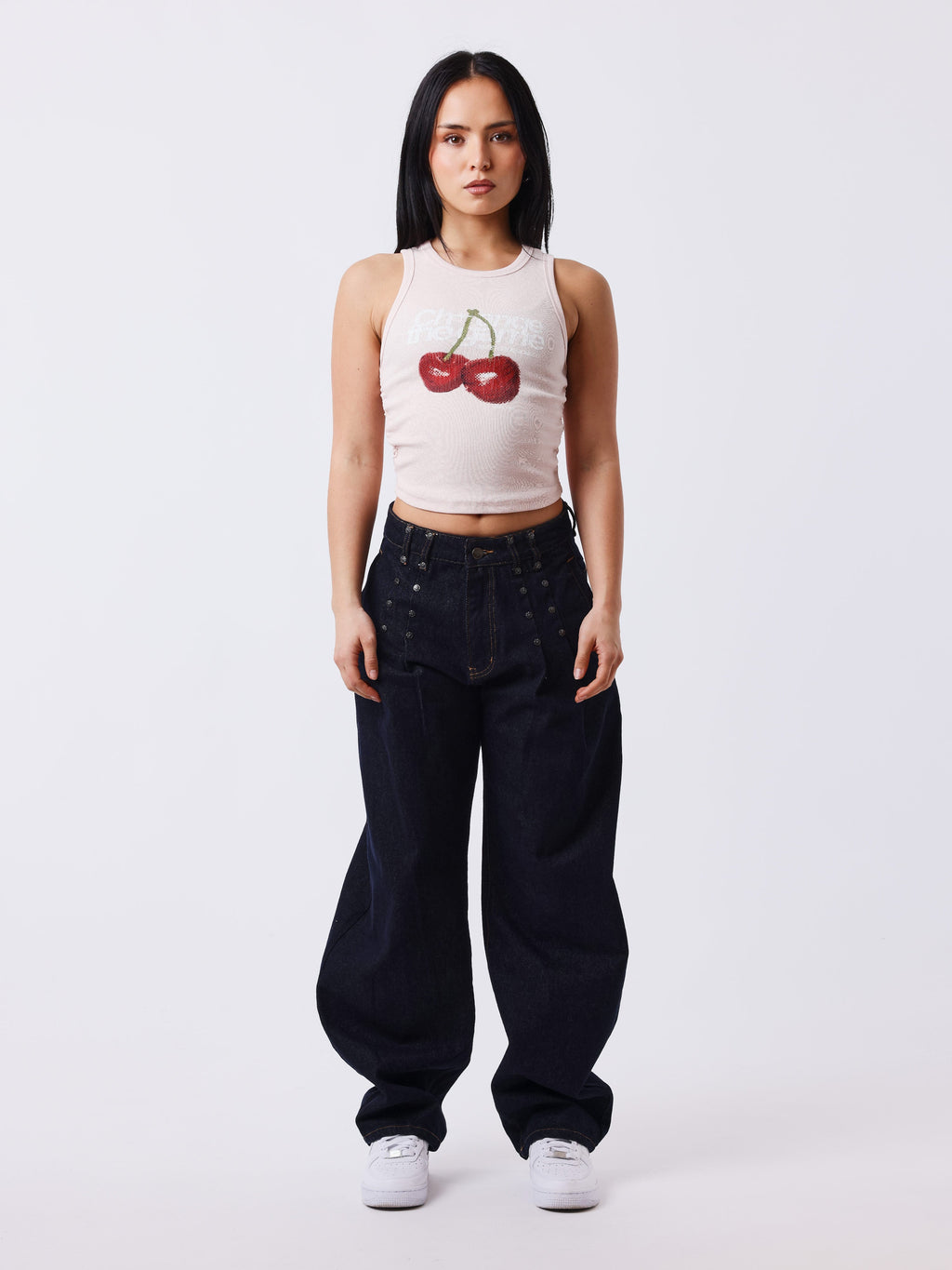 Cherry Print Top
