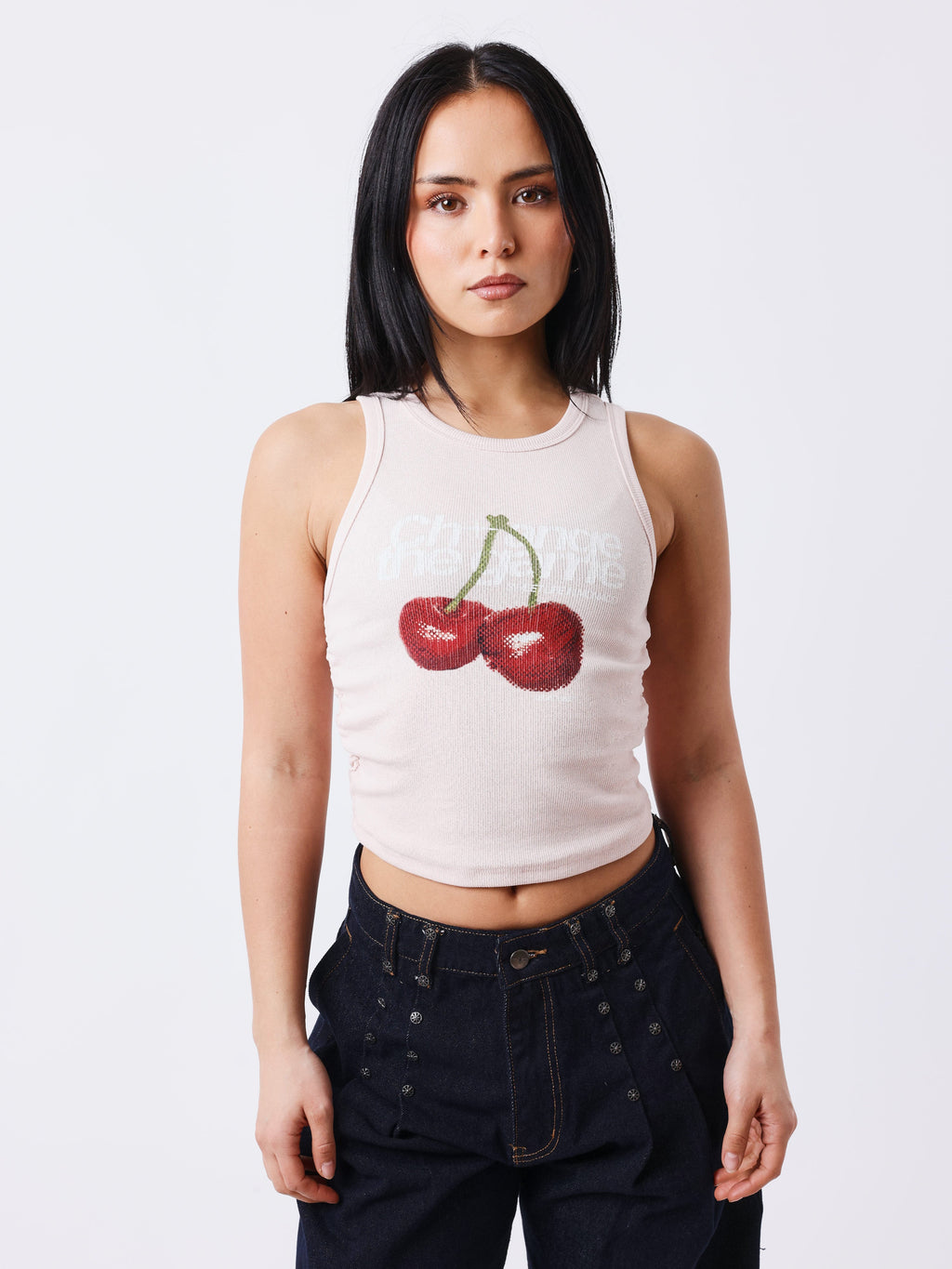 Cherry Print Top